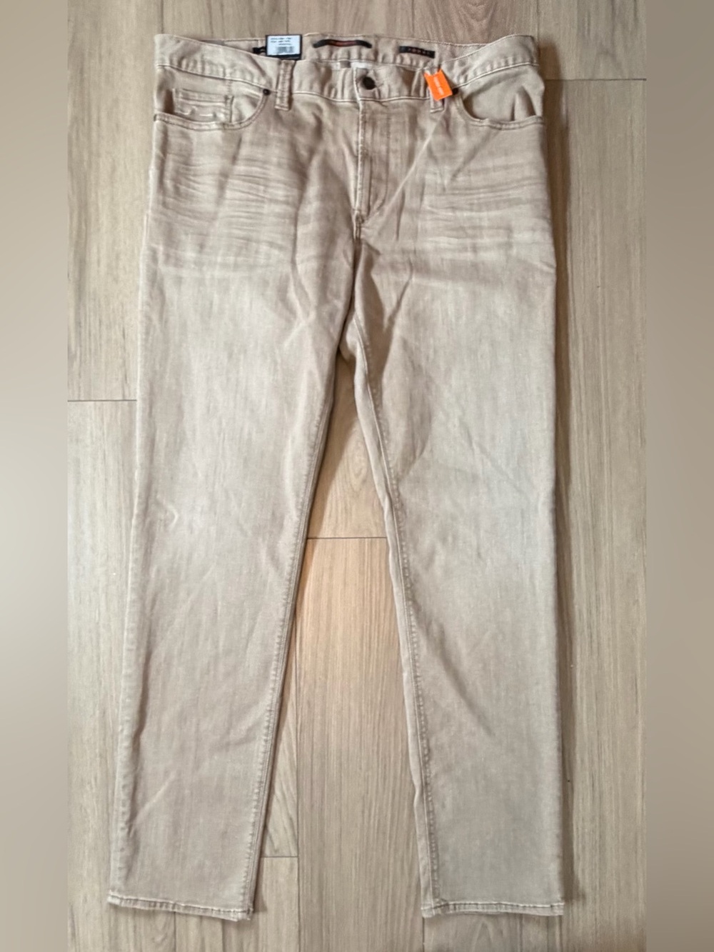 Alberto Luxury T400 Men's Regular Fit Beige Jeans Super Stretch 38x34